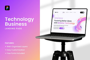 Technology Business Landing Page, a Landing Page Template by Antstheme