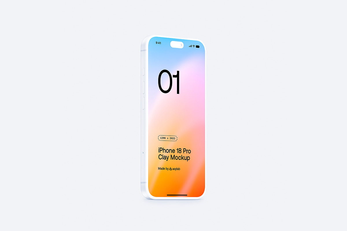 iPhone 18 Pro Clay - 24 Mockups, an iPhone Mockup by Asylab (Photo 38 of 54)
