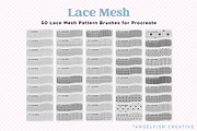 Lace Mesh Procreate Brush Set, a Brush Add-On by AngelfishCreative (Thumbnail 3 of 11)