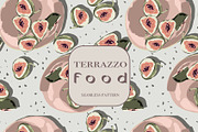 Terrazzo Fig Fruit Scatter, a Pattern Graphic by Cotton Melon pattern Shop (Thumbnail 1 of 5)