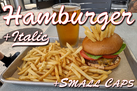 Hamburger, a Font by FontMesa