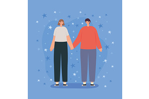 Sweet Couple Illustration