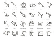 Power Tools icons set, an Outline Icon by Tettygreen (Thumbnail 2 of 2)