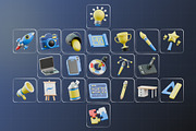 Creative Asset Toolkit 3D Icon Pack, an Object 3D Model by Haps Space (Thumbnail 4 of 4)