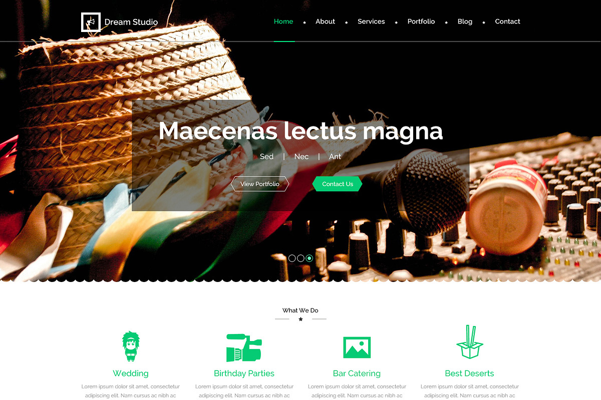 Dream Studio PSD Website Template, a Websites & App Template by WebbyTemplates (Photo 2 of 8)