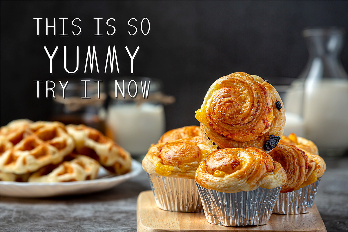 Warm Bakery Font, a Handwritten Font by tchastudio (Photo 2 of 4)
