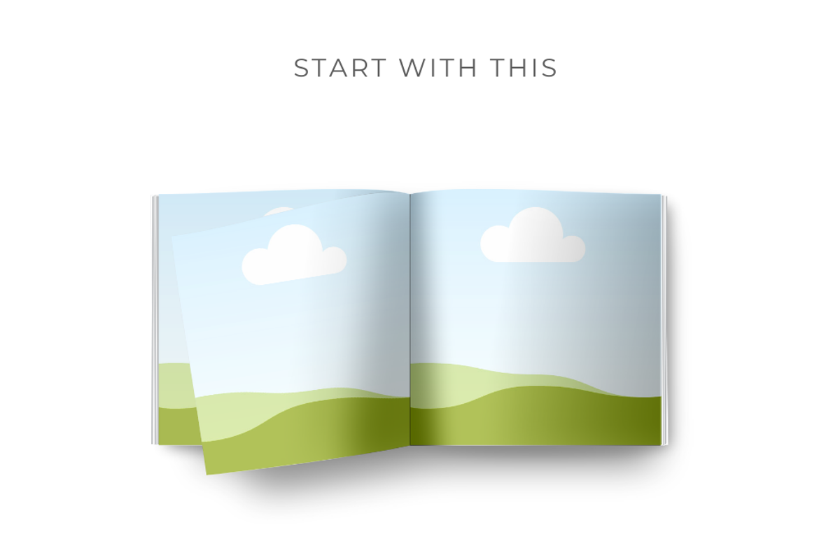 Square Magazine Mockup for Canva