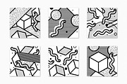 40 Vector Bright Backgrounds in 80s, a Pattern Graphic by softulka (Thumbnail 5 of 13)