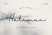 Halimun Script Style, a Script Font by Creatype Studio (Thumbnail 1 of 11)