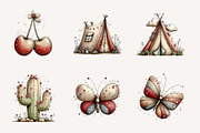 Whimsical summer Clipart, an Illustration by Designworld (Thumbnail 5 of 5)