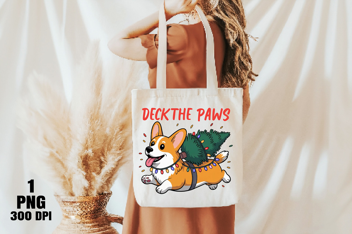 Christmas Dog Corgi PNG, an Illustration by Daily.Designs (Photo 5 of 10)