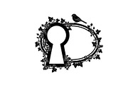 Floral Keyhole Frame SVG Bundle, an Illustration by Designs_River (Thumbnail 28 of 31)