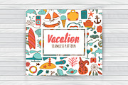 Summer elements design, a Pattern Graphic by Markovka (Thumbnail 3 of 4)