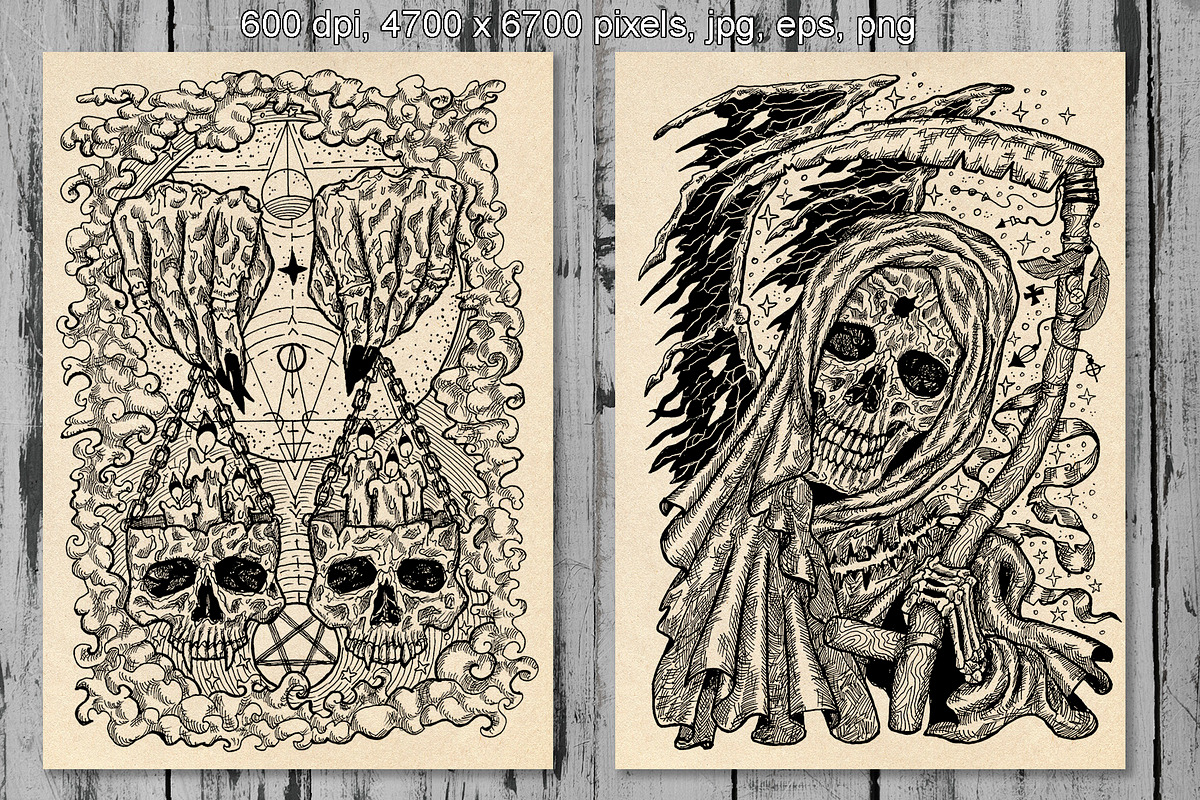 Evil skulls part 4, an Illustration by Samiramay (Photo 3 of 6)