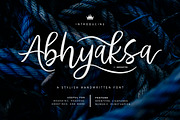 Abhyaksa Handwritten Font, a Script Font by Inspiratype (Thumbnail 1 of 11)