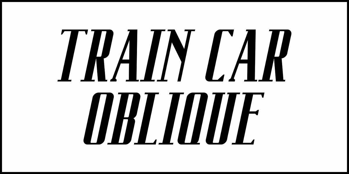 Train Car JNL, a Serif Font by Jeff Levine Fonts (Photo 4 of 5)