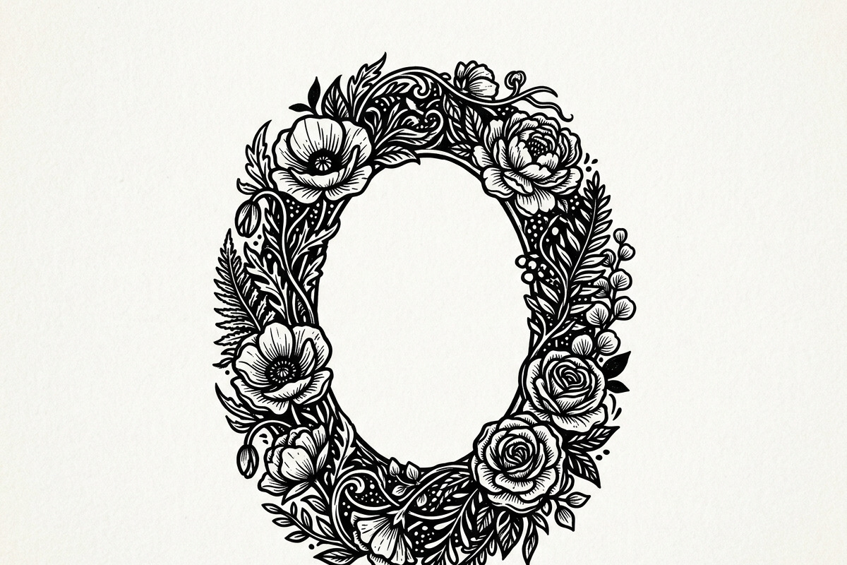 50 Elegant Floral Oval Mirror Frame, a Decorative Illustration by Amazin_art (Photo 36 of 40)