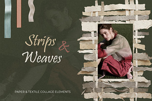 Strips & Weaves Collage Elements