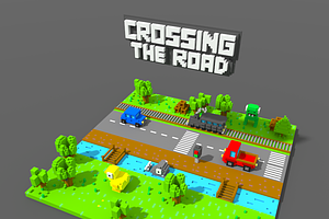 Crossy Road Style Game Voxel Assets