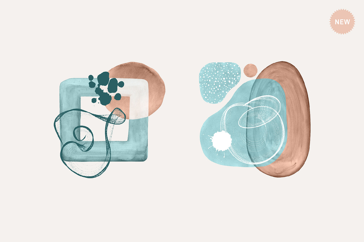 Abstract Shapes - Watercolor, an Object Graphic by Paulina Sara Design (Photo 13 of 18)