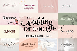 The Wedding Font Bundle