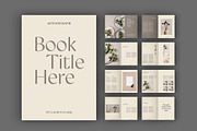 Minimalist Book Layout, a Brochure Template by tomsarraipodesign (Thumbnail 1 of 2)