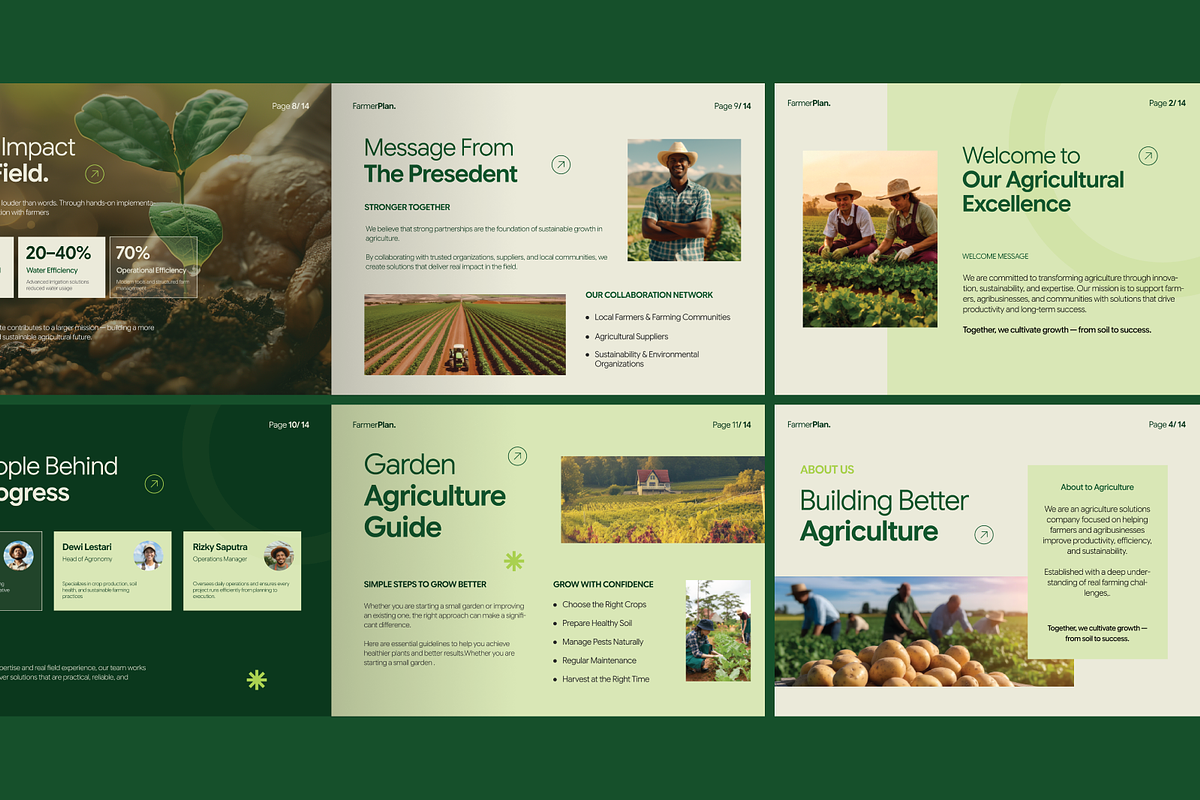 Agriculture Landscape Brochure, a Brochure Template by Annora Studio (Photo 3 of 4)