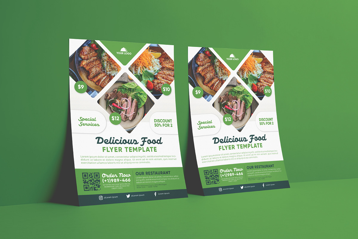 Sale delicious food flyer design, a Flyer Template by Workhu (Photo 3 of 3)