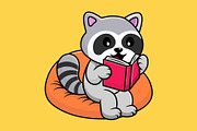 Cute Animal Reading Book Cartoon, an Education Illustration by Artstorystudio (Thumbnail 4 of 7)