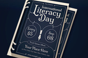 International Literacy Day Flyer, a Flyer Template by graphicook (Thumbnail 2 of 3)