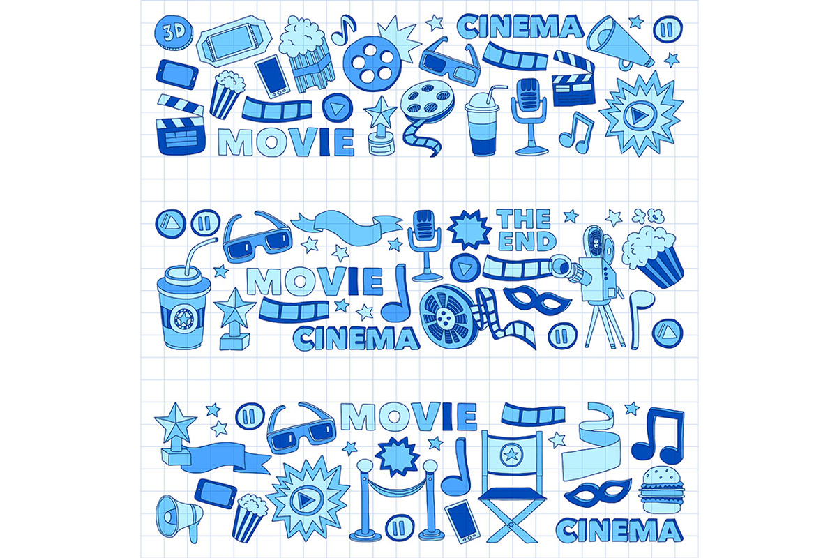 It's movie time! On notebook paper, a Texture Illustration by Art Loft (Photo 6 of 16)