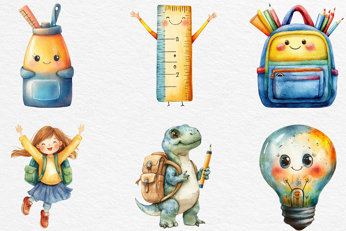 Cute Back To-School Sublimation, an Illustration by Black Bird Studio (Photo 6 of 6)