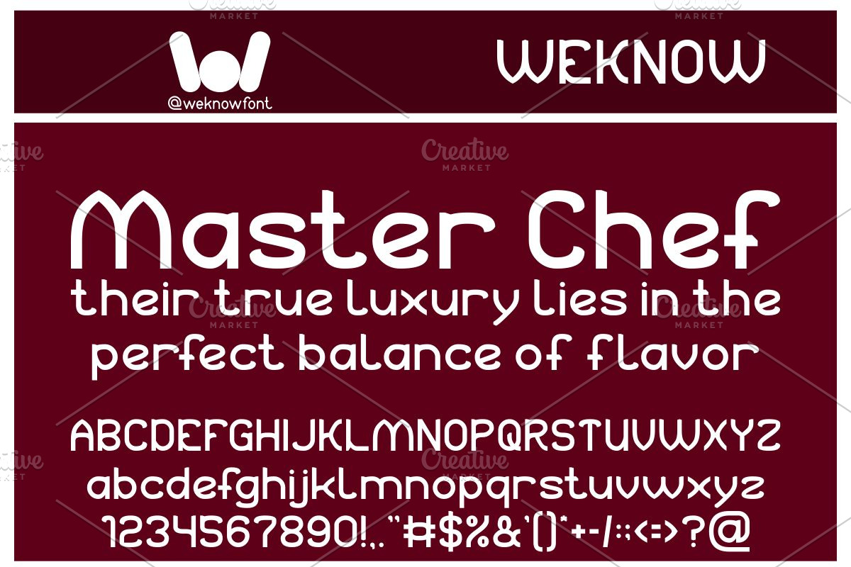 Kitchen Bar font, a Sans Serif Font by weknow (Photo 4 of 8)