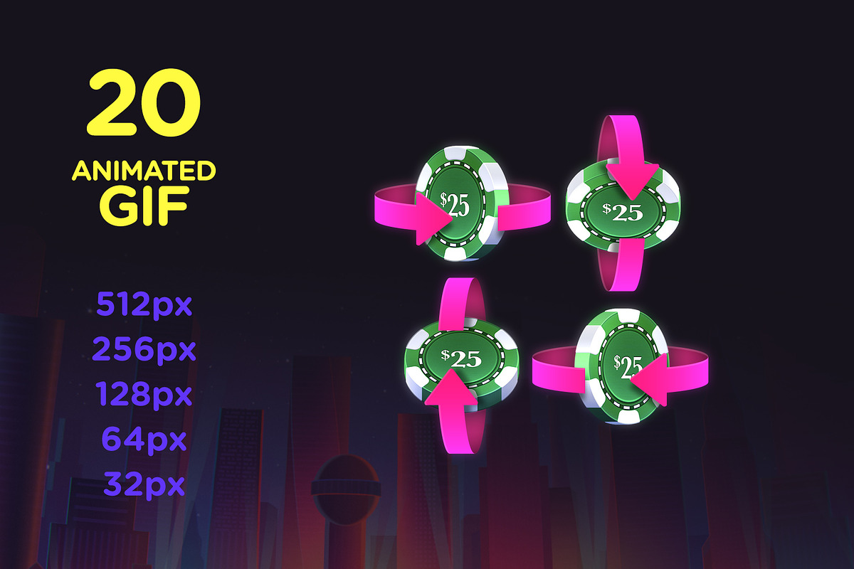 VOKR - Poker Chip Pack 3, a Templates & Theme by Weirdsgn Store (Photo 3 of 5)