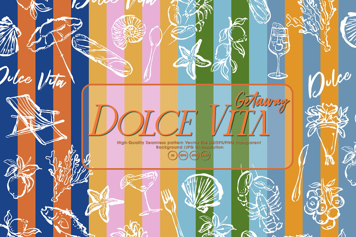 Dolce Vita Getaway, a Pattern Graphic by MSNTY STUDIOX (Photo 5 of 30)