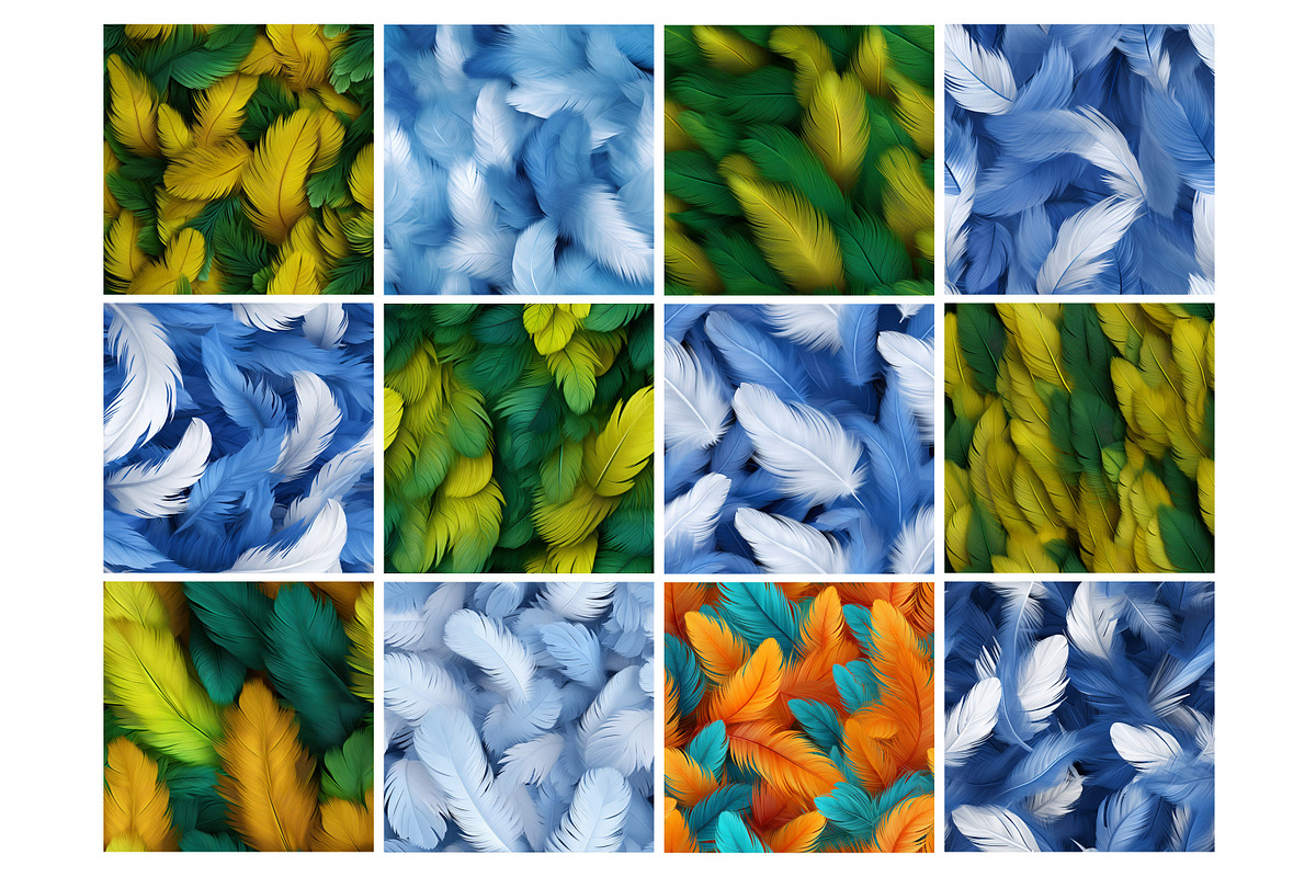 Feather Seamless Pattern, a Pattern Graphic by Forhadx5 (Photo 3 of 6)