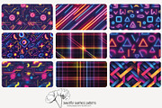 70 neon light seamless pattern, a Pattern Graphic by Poppy Lane Studio (Thumbnail 2 of 10)