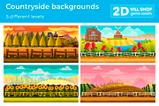 5  Farm Game Backgrounds, a Texture Illustration by 2dvillShop (Thumbnail 1 of 8)