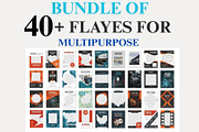 40 Editable Flyer Templates, a Flyer Template by Crox Studio | Digital (Thumbnail 1 of 4)