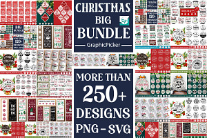 Mega Christmas Farmhouse Bundle, an Object Graphic by GraphicPicker