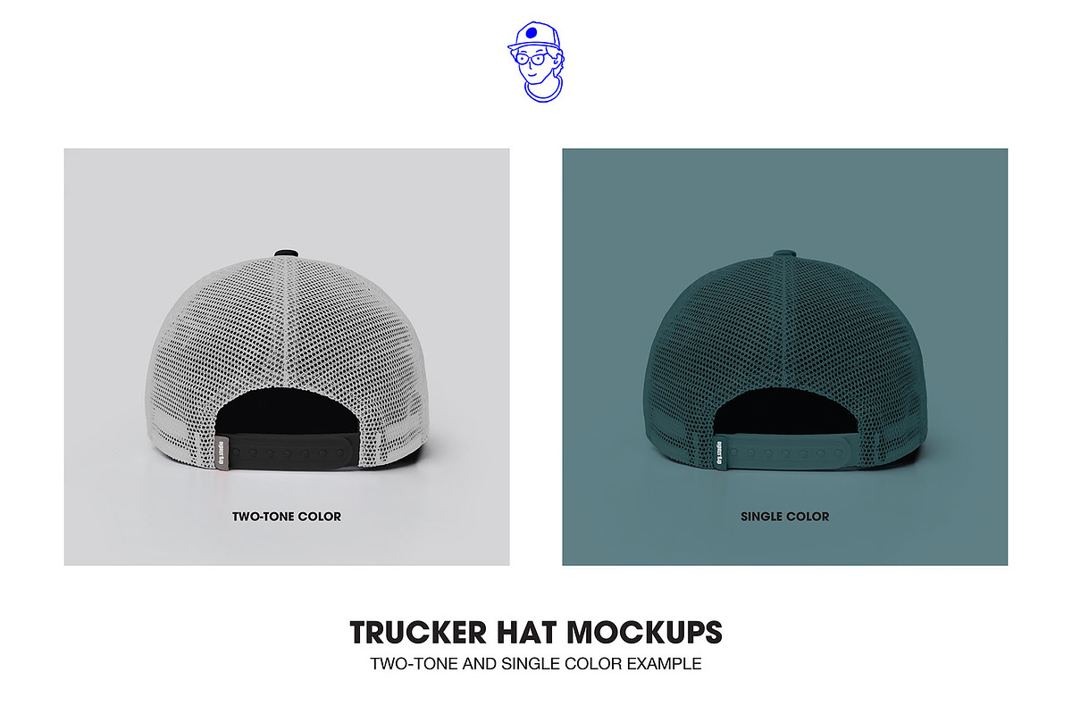 TRUCKER HAT MOCKUPS, a Hat Mockup by made_by_nope (Photo 4 of 6)