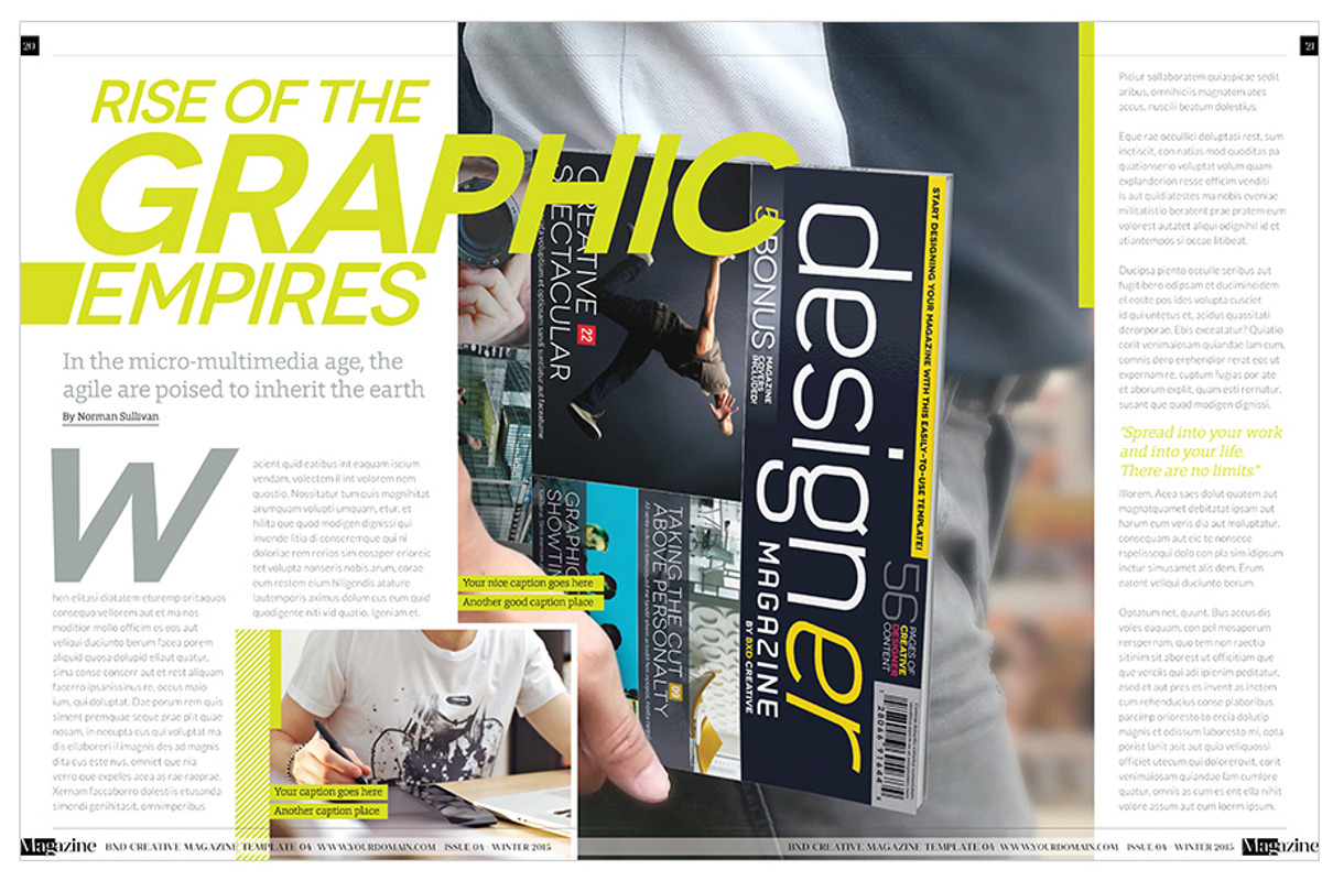 Magazine Template InDesign 04, a Magazine Template by Love Graphic Design (Photo 19 of 34)