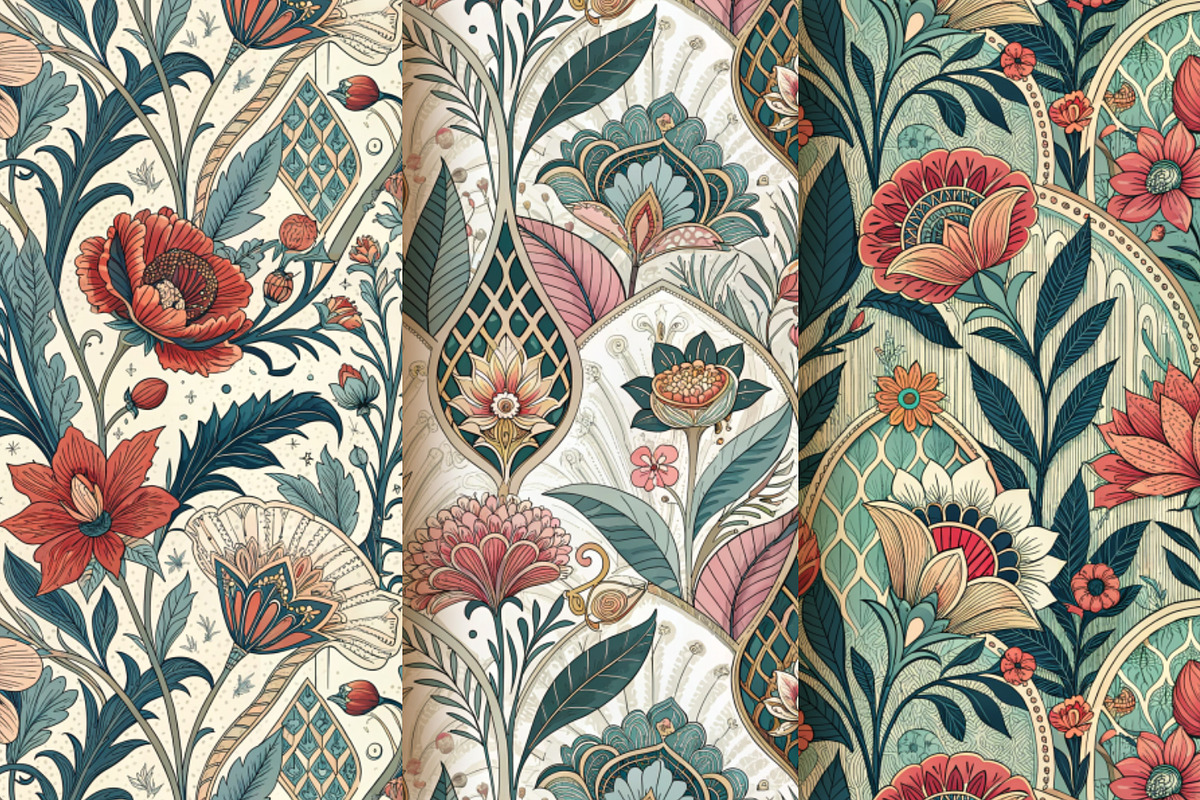 Cool set of Art Deco patterns, a Pattern Graphic by Designs by Helen Trupak (Photo 3 of 5)