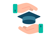 Education Flat Icon, a Duotone Icon by Pexelpy (Thumbnail 2 of 2)