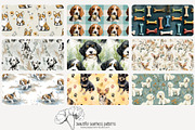 80 dog seamless pattern, a Pattern Graphic by Poppy Lane Studio (Thumbnail 5 of 11)