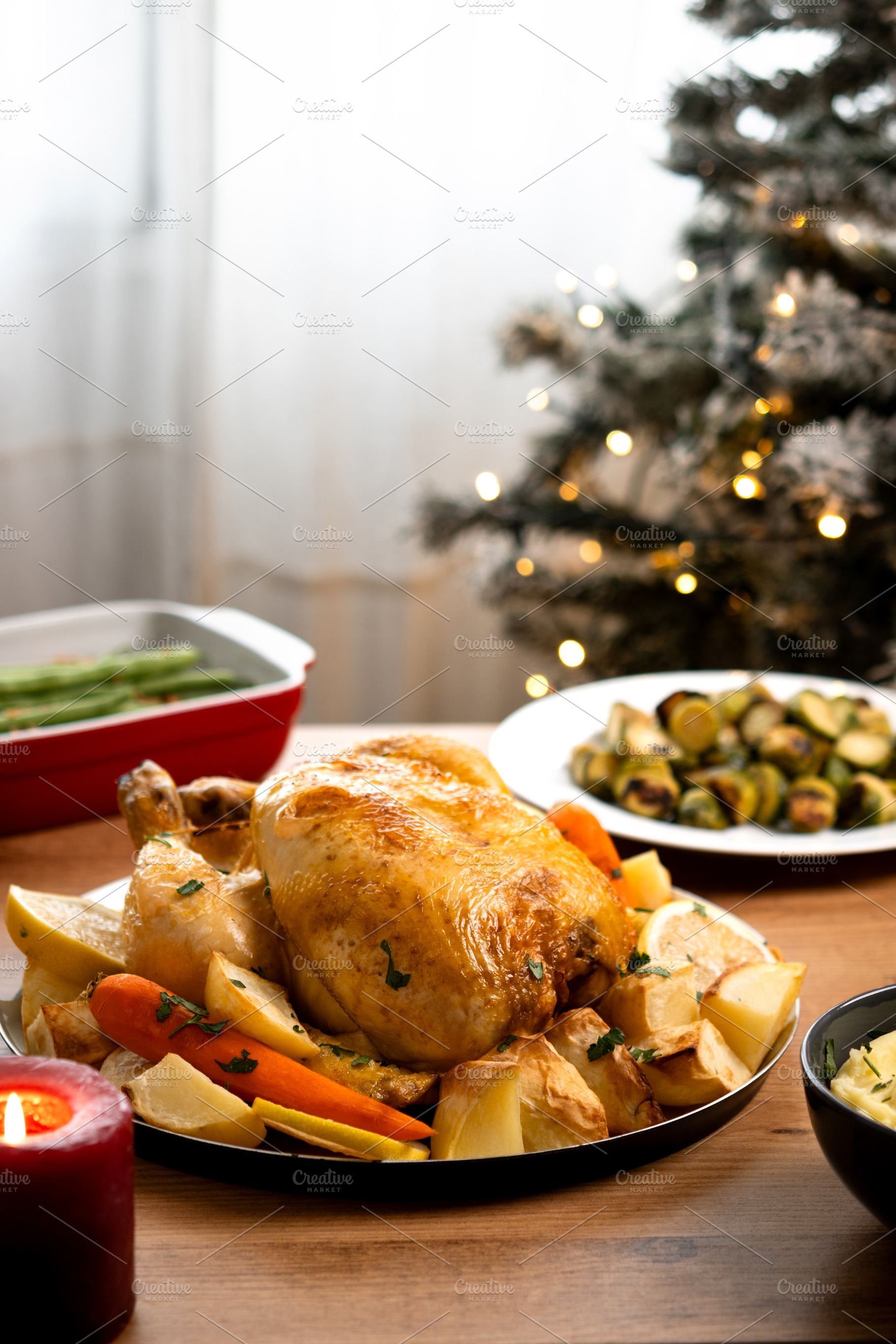 Roasted turkey with vegetable, a Food & Drink Photo by etorres69