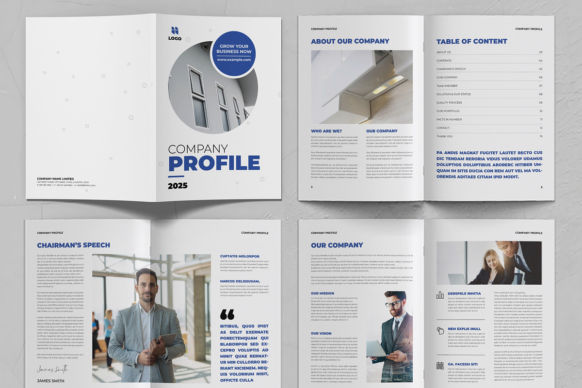 Company Profile Template, a Brochure Template by ContestDesign (Photo 2 of 3)