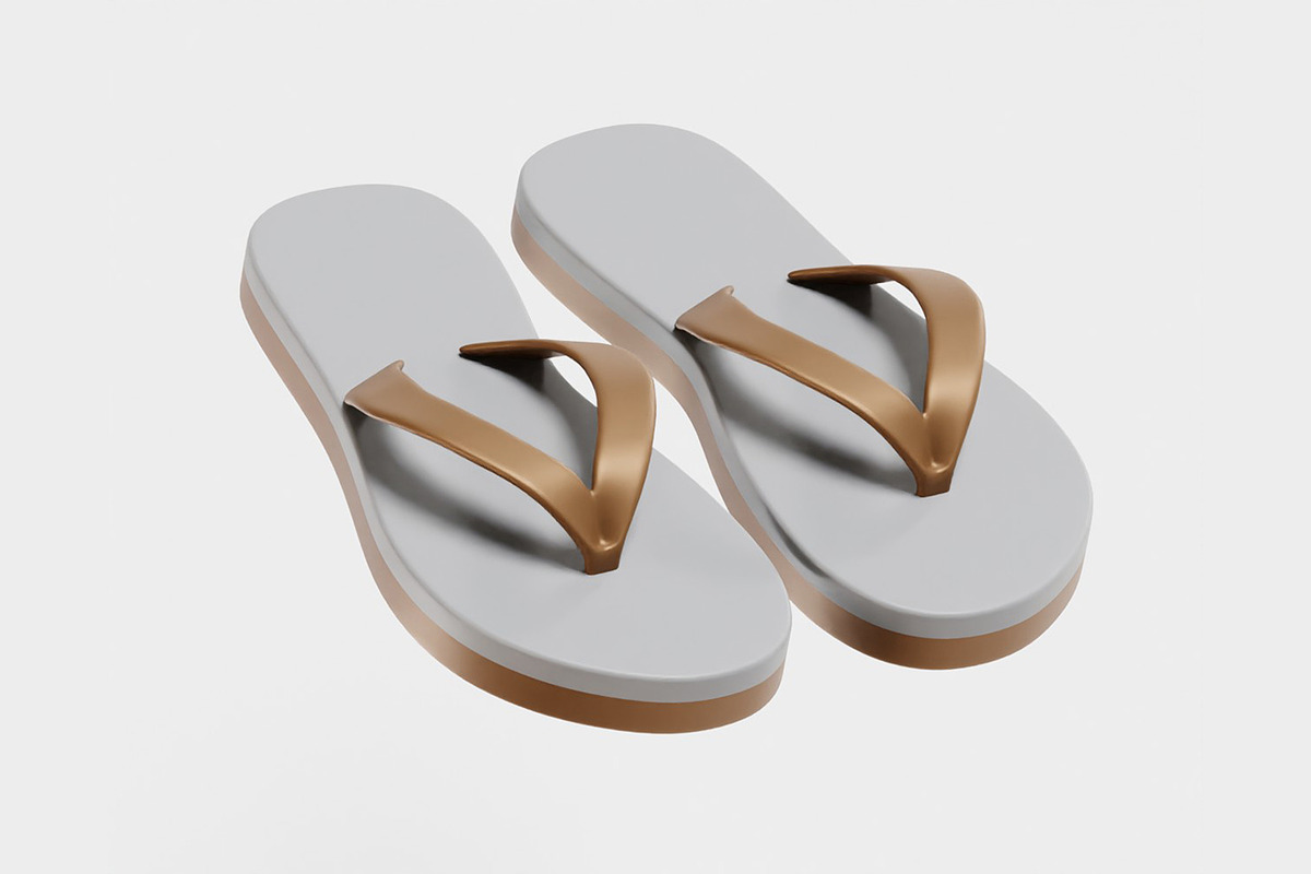 Sandals 3d model, an Object 3D Model by fahad121 (Photo 3 of 9)