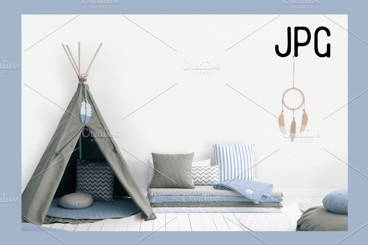 Kids Room Wall/Frame Mock Up 13, a Print Template by Whimsicality (Photo 4 of 4)