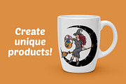 Witch brings halloween candy, a Person Illustration by gunaonedesign (Thumbnail 2 of 4)